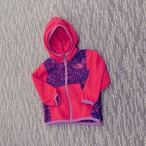 Infant pink/purple North face jacket